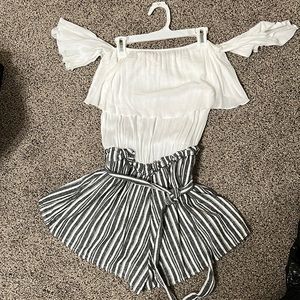 Linen summer romper